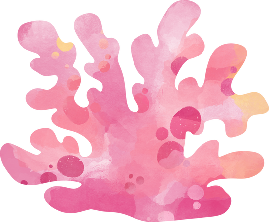 Cartoon underwater illustration, seaweed